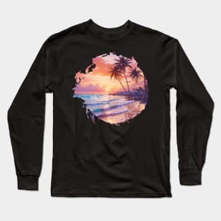 Sunset on the beach Long Sleeve T-Shirt